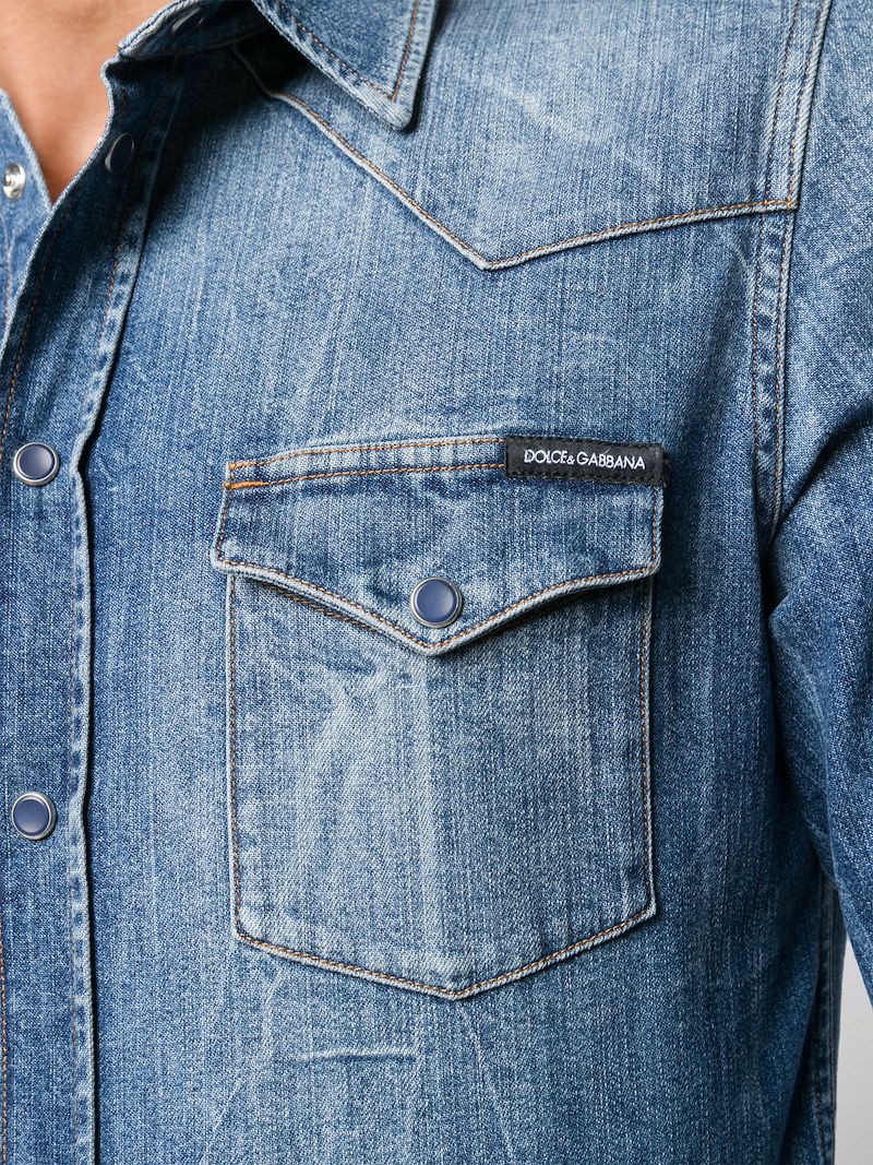 dolce and gabbana denim shirt