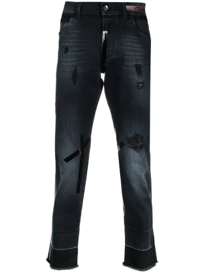 distressed straight-leg jeans | Dolce 