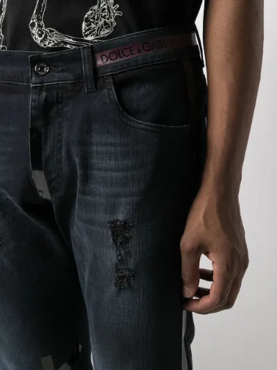 dolce and gabbana distressed jeans