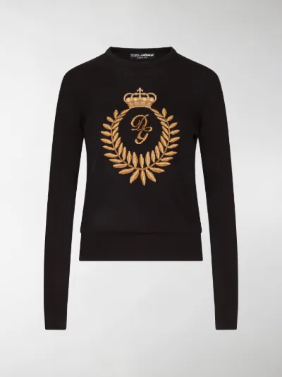 black logo jumper