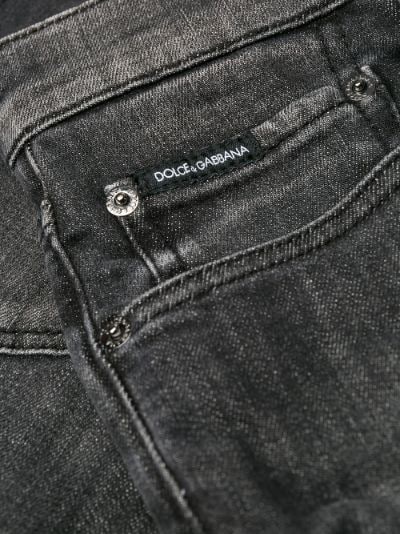 faded logo plaque jeans | Dolce 