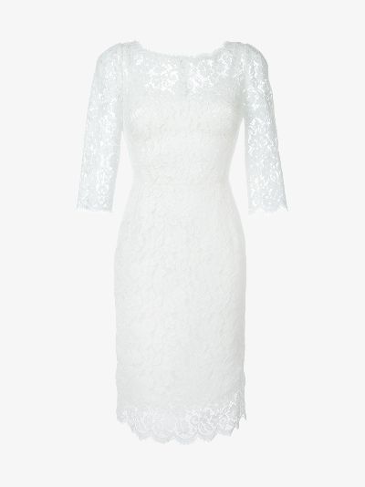 dolce and gabbana white lace dress