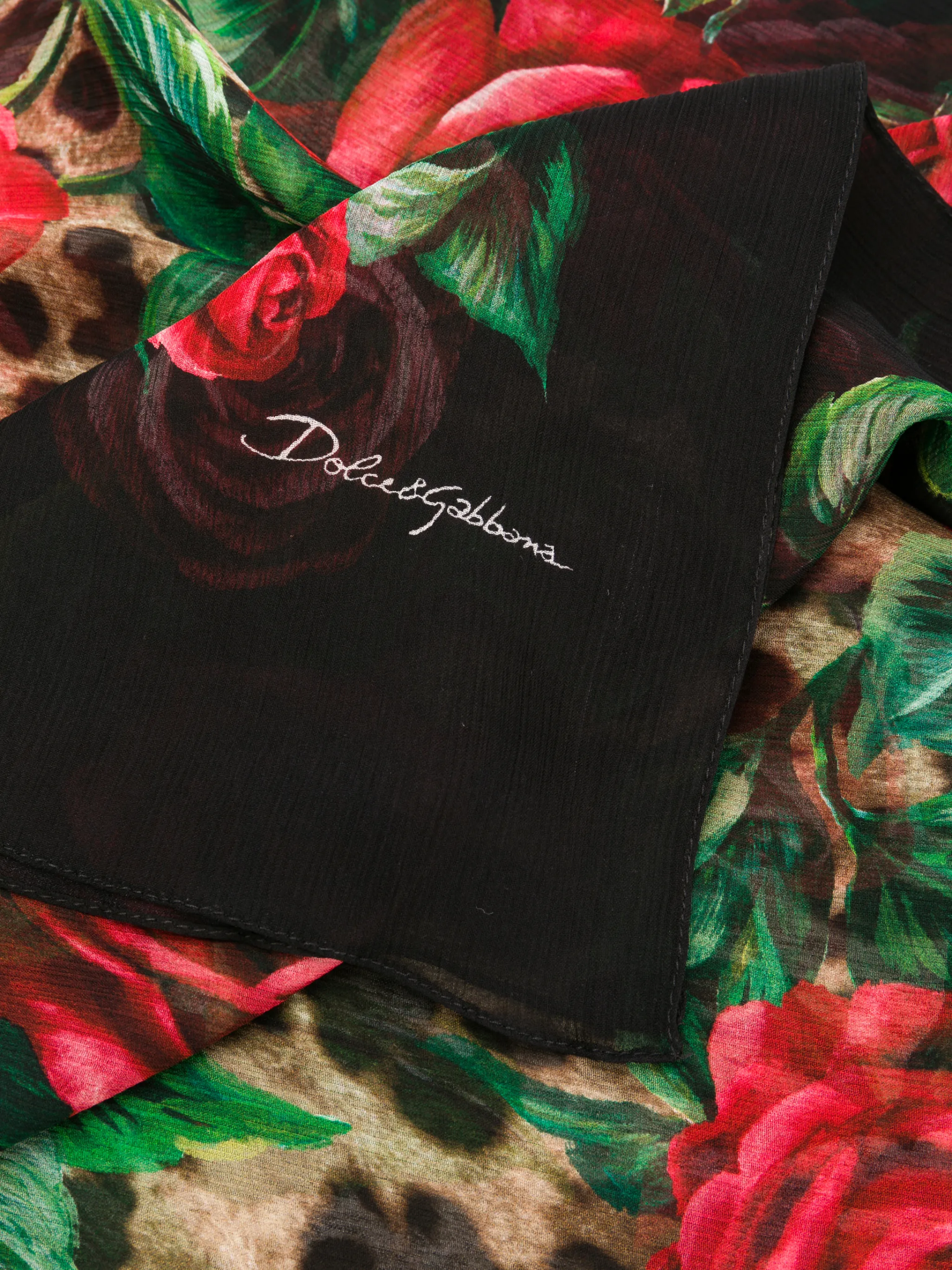 スカーフ Dolce & Gabbana Floral print scarf dolce-gabbana-floral-leopard-