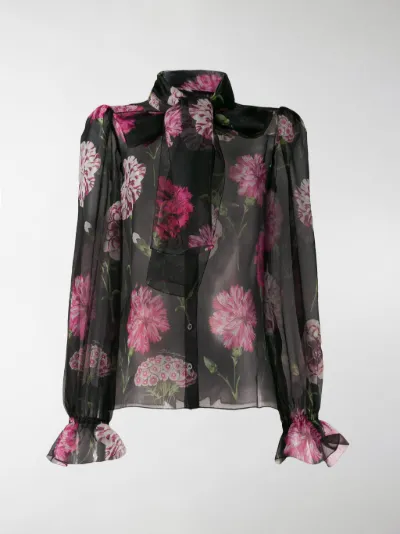 dolce gabbana floral blouse