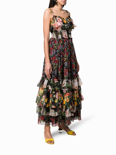 floral layered dress