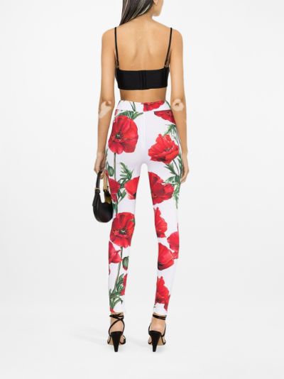 floral-print leggings | Dolce & Gabbana 