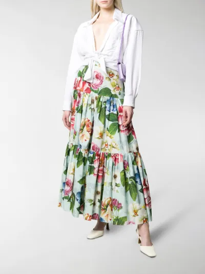 dolce and gabbana floral maxi dress