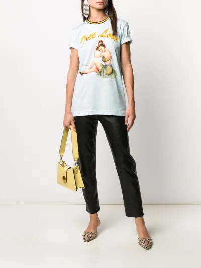 Free Love Print T Shirt Dolce Gabbana Eraldo Com