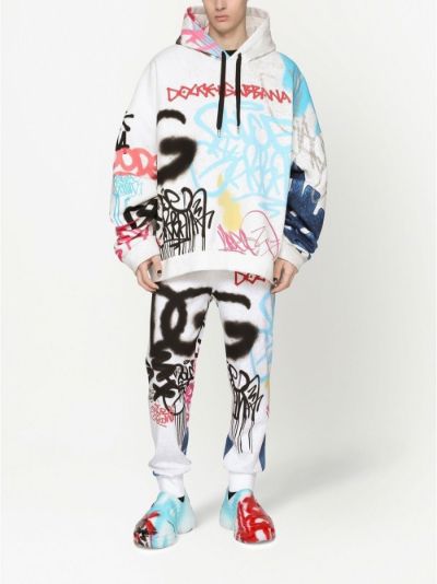 Dolce and discount gabbana graffiti hoodie