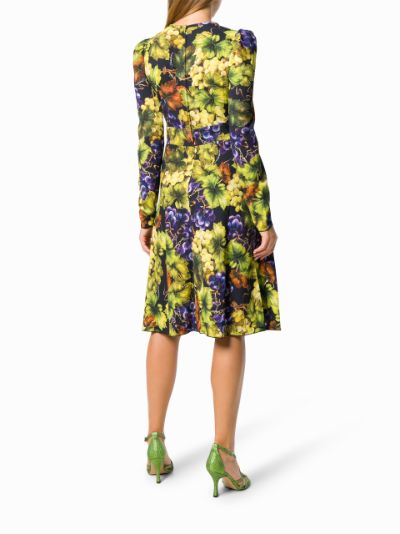 Dolce and gabbana on sale grape print dress