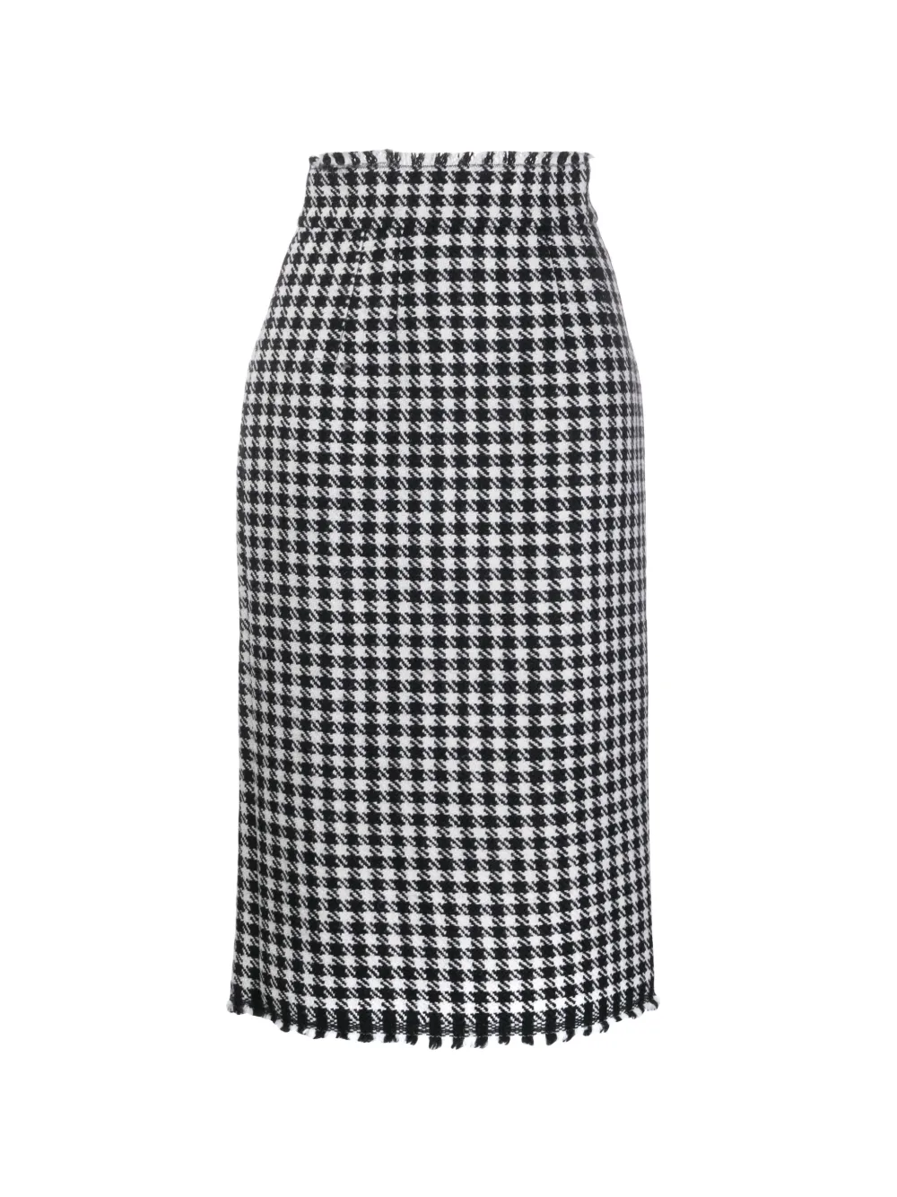 Houndstooth midi pencil skirt best sale