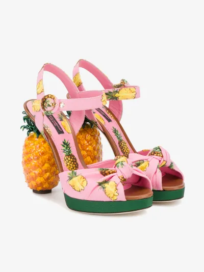 Dolce & Gabbana Keira pineapple platform sandals | Browns