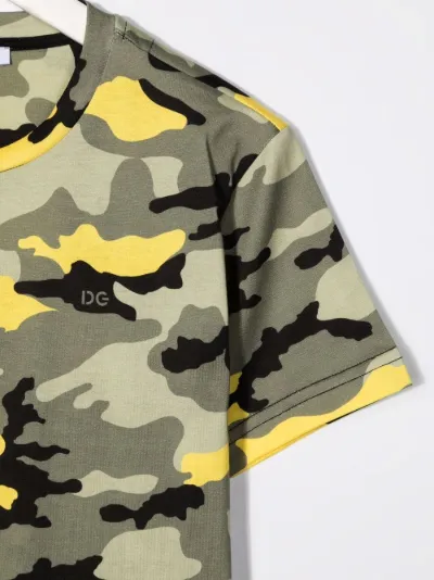 Gabbana Kids camouflage-print cotton 