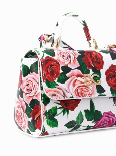 floral top-handle bag | Dolce & Gabbana Kids | Eraldo.com