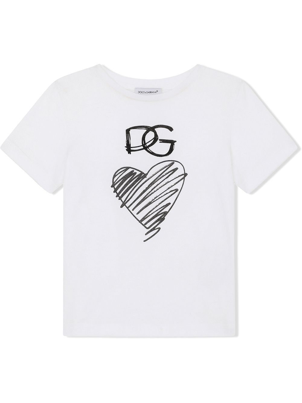 Dolce & Gabbana Kids logo-print cotton purchases T-shirt