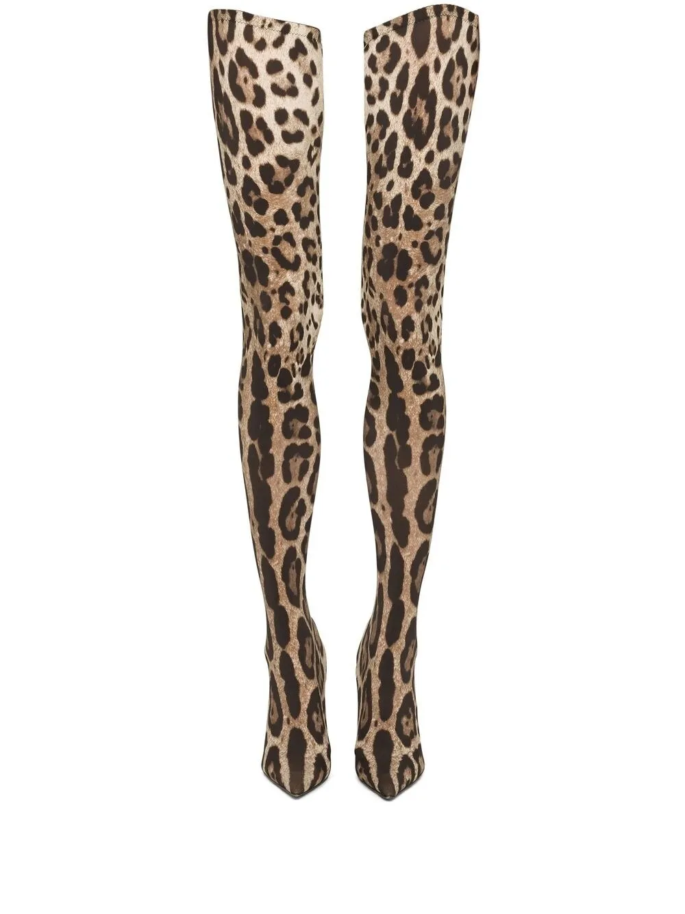 Dolce Gabbana KIM DOLCE GABBANA leopard print thigh high boots Eraldo IO