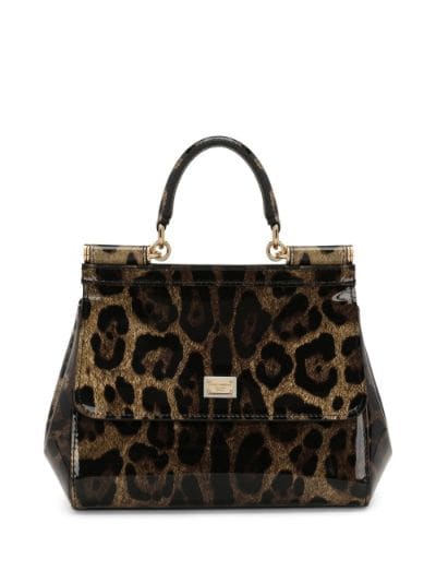 Dolce & Gabbana Leopard Print Miss Sicily Bag