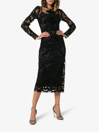 black lace dolce and gabbana dress