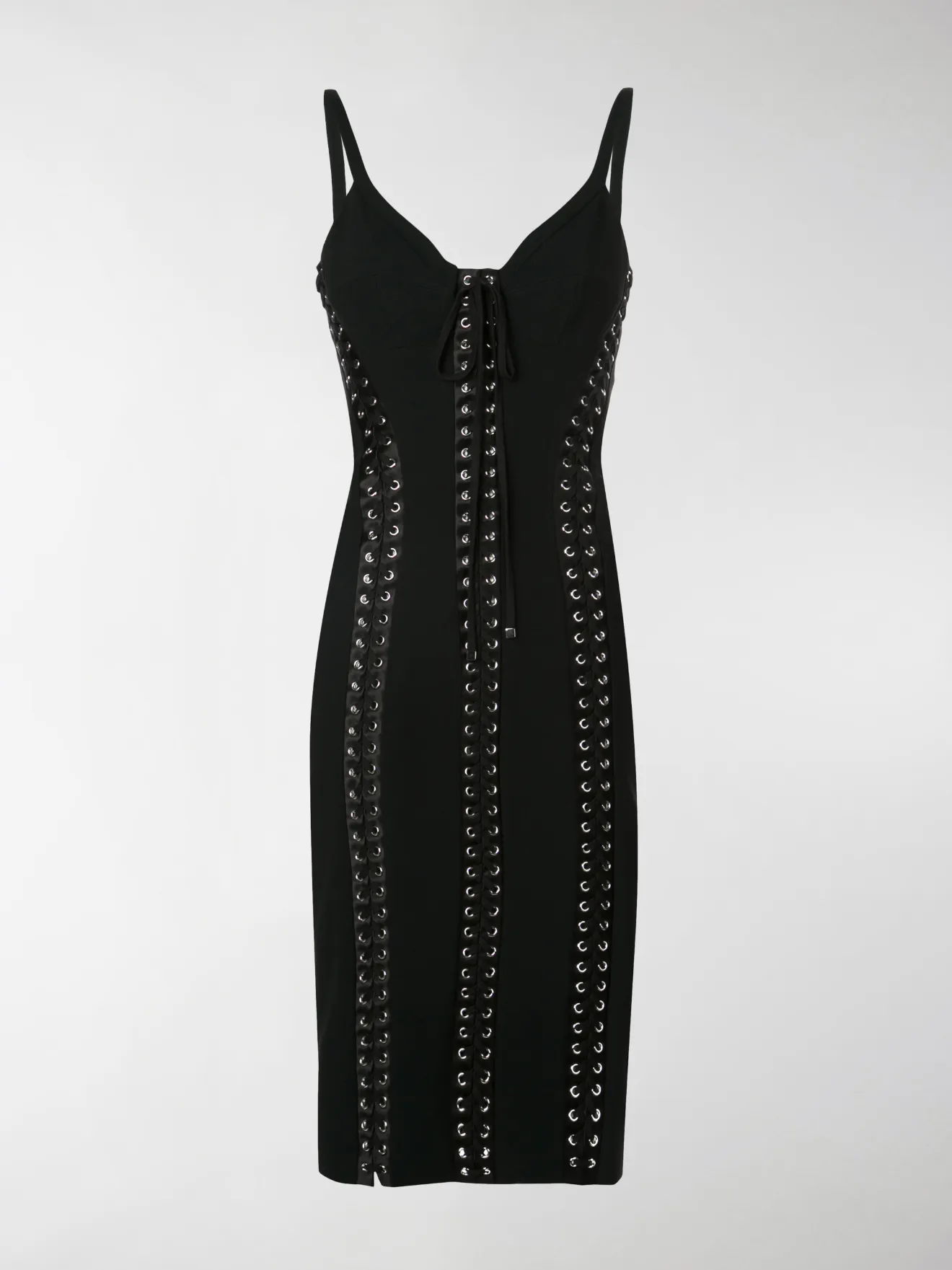 dolce and gabbana lace up dress