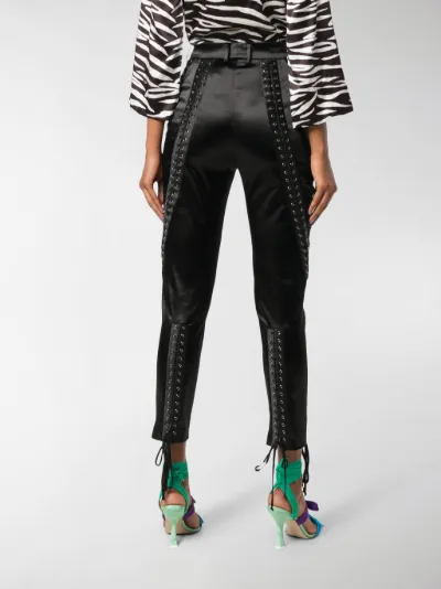 Dolce \u0026 Gabbana lace-up trousers black 