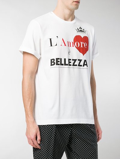 Dolce Gabbana L Amore E Bellezza T Shirt White Modes