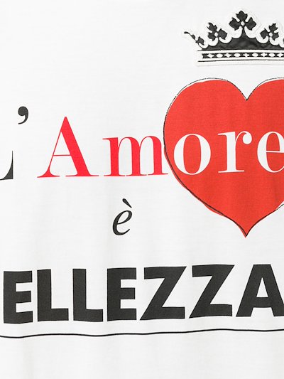 Dolce Gabbana L Amore E Bellezza T Shirt White Modes