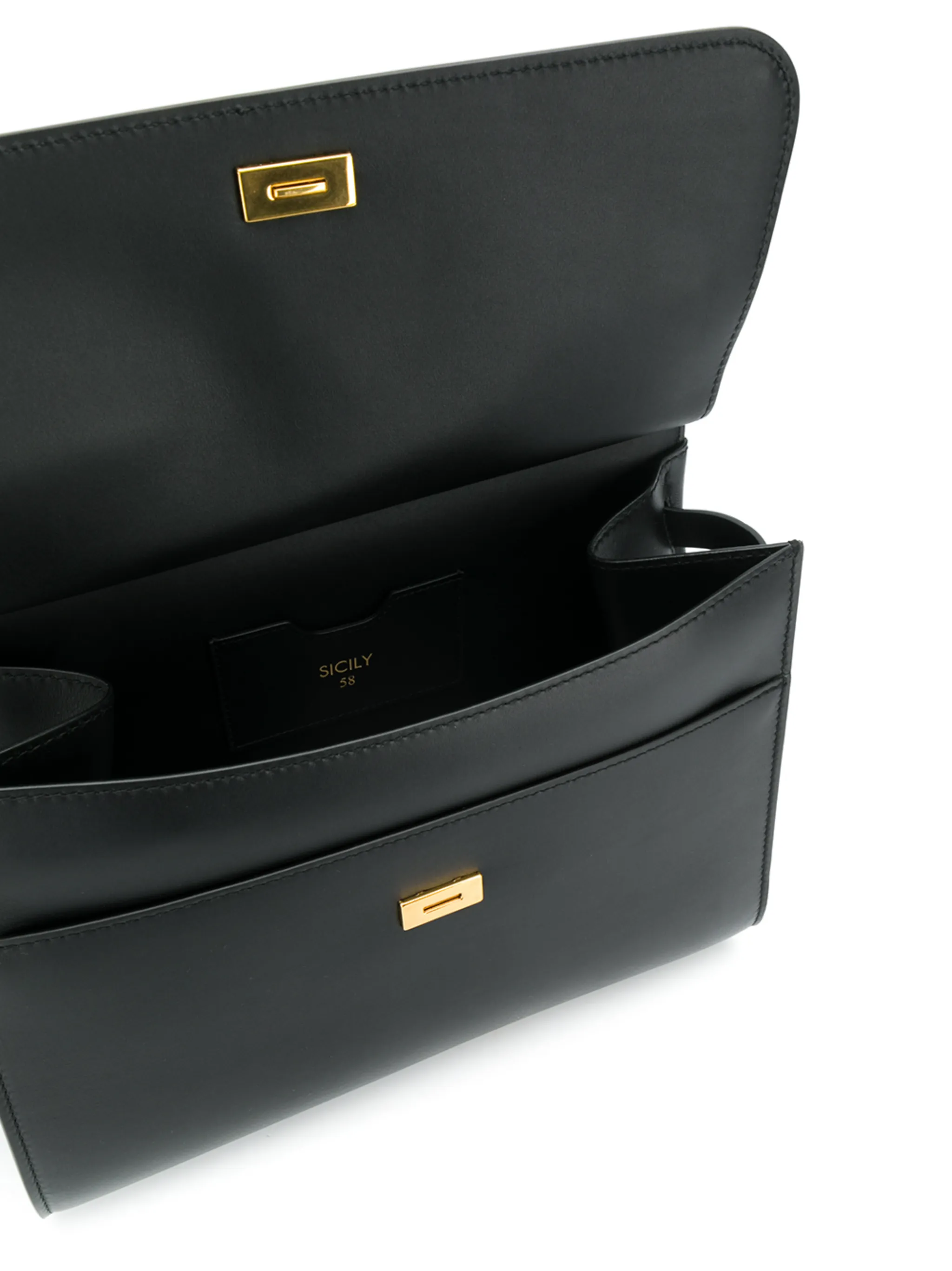 ハンドバッグ DOLCE & GABBANA BLACK LONG SICILY TOP HANDLE BAG Large Sicily handbag in Black for Women | Dolce&Gabbana® US