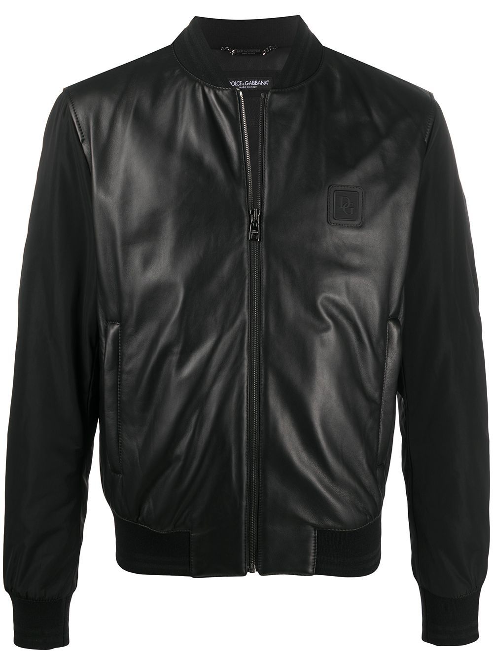 Dolce gabbana leather on sale jacket