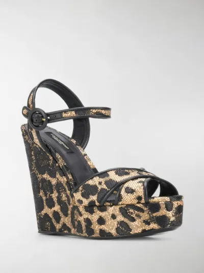 dolce gabbana leopard slides