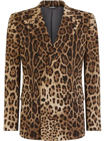 dolce and gabbana leopard jacket