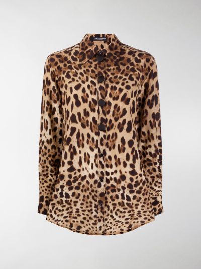 dolce and gabbana leopard shirt