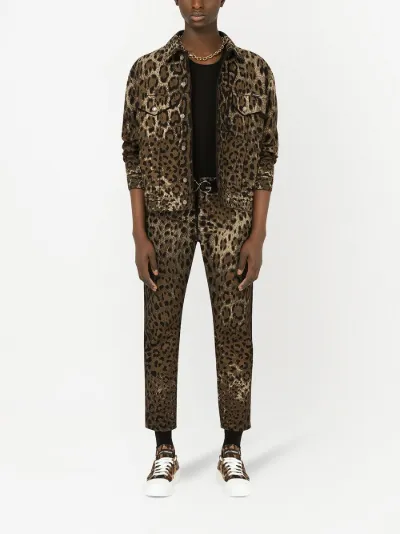 leopard denim jacket