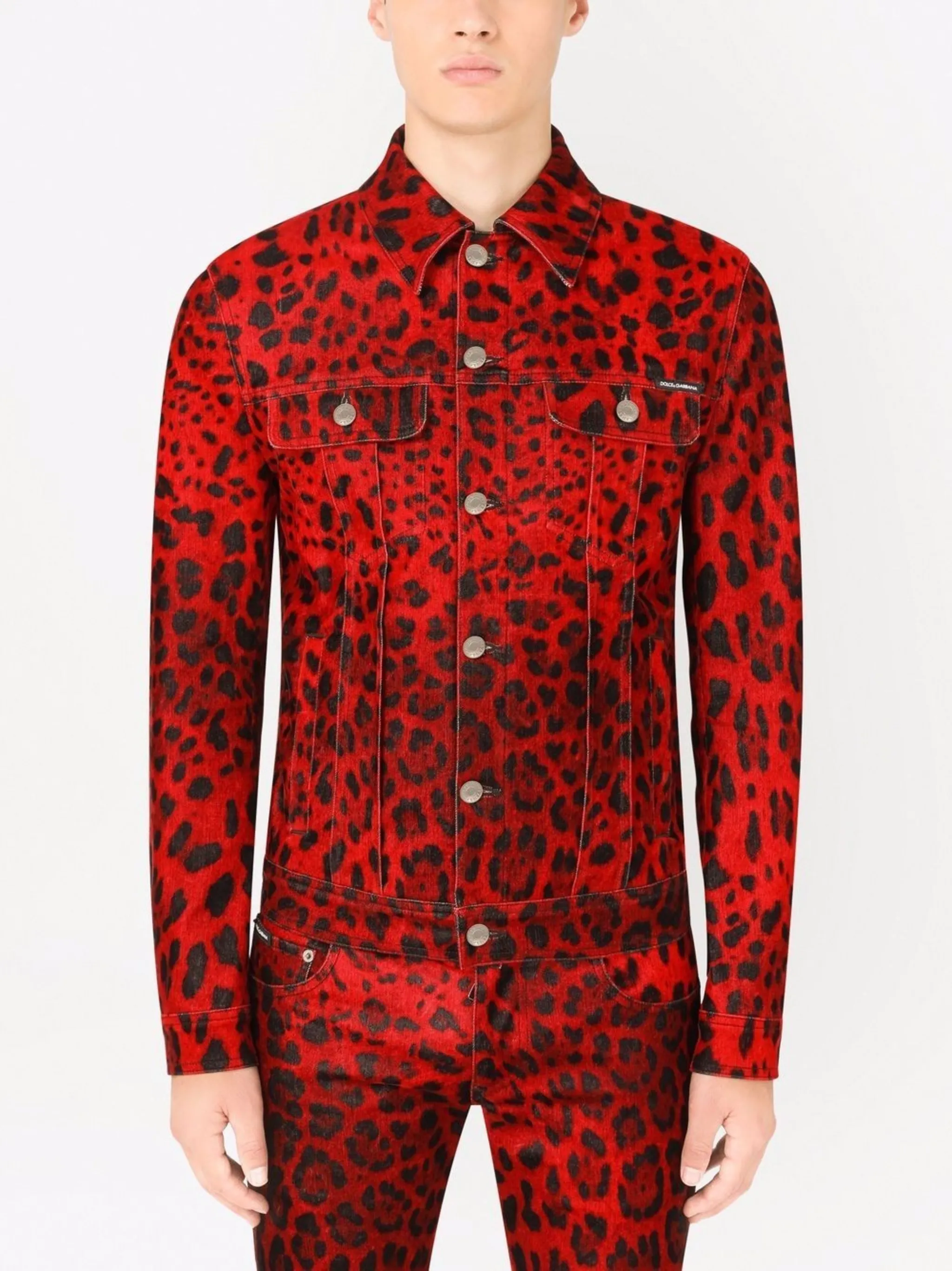Dolce & Gabbana leopard-print denim jacket | Eraldo.com TD Dolce & Gabbana leopard-print denim jacket | Eraldo.com TD