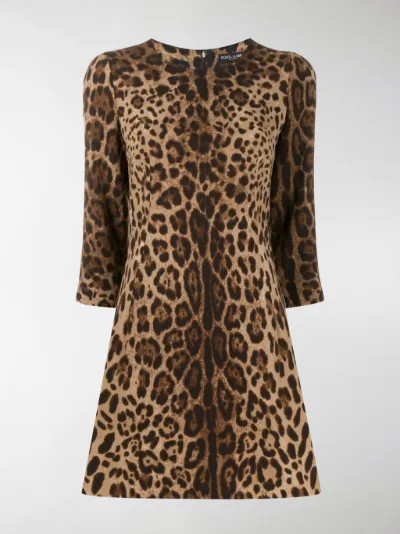 leopard pattern dress