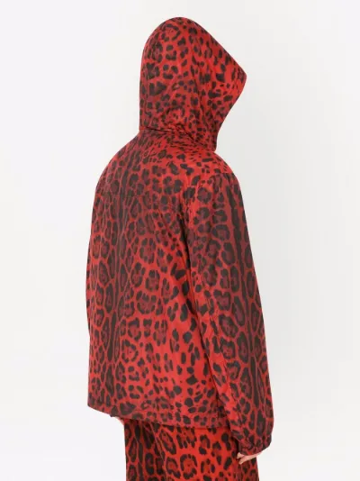 leopard hooded jacket