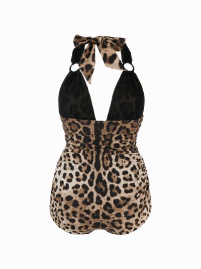 dolce and gabbana leopard swimsuit