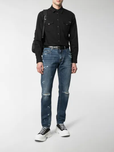 dolce gabbana denim shirt