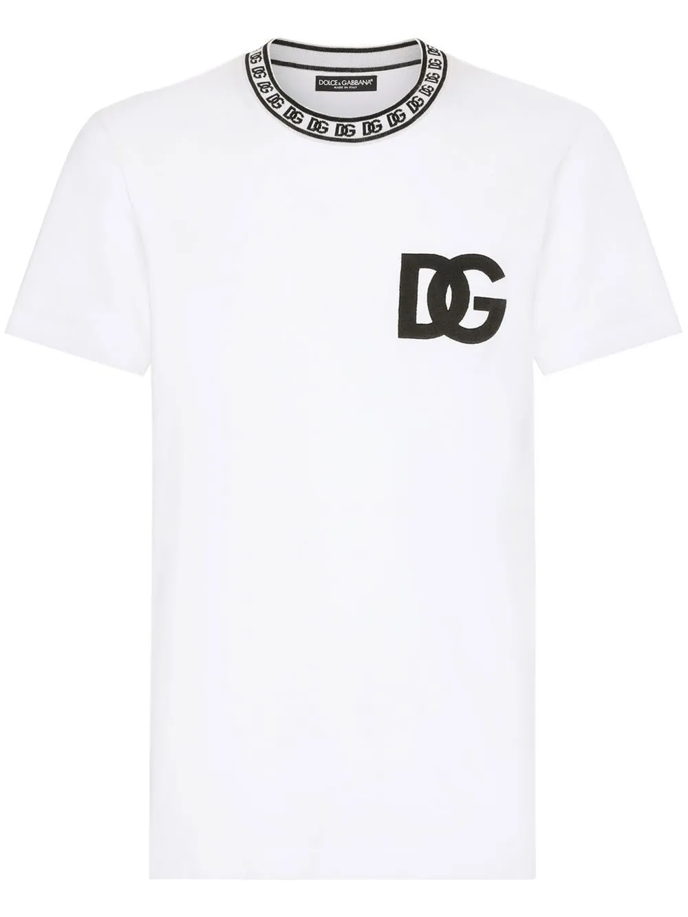 Dolce Gabbana logo embroidered cotton T shirt Eraldo FR