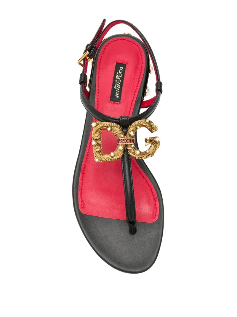dolce gabbana flat sandals