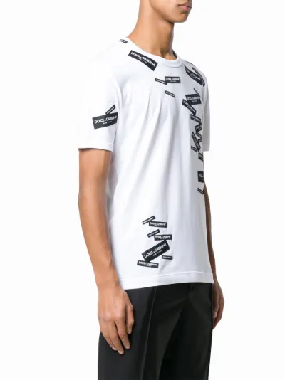 logo label print T-shirt | Dolce 