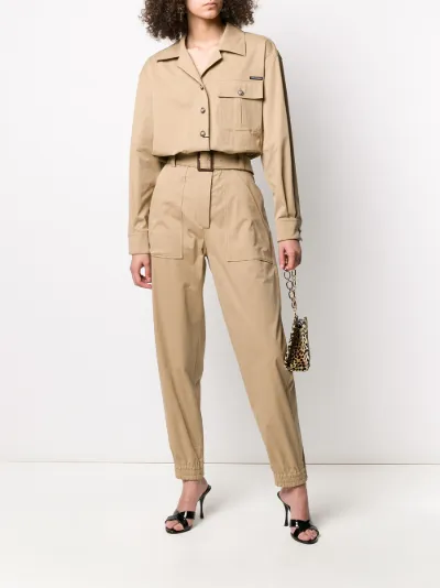 belted boiler suit