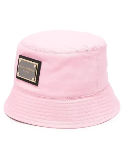 logo-plaque bucket hat | Dolce 