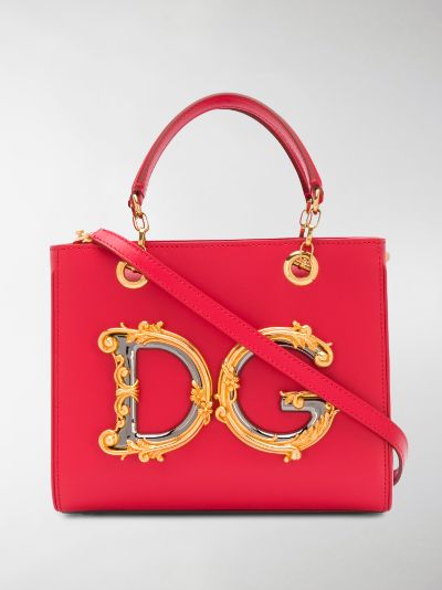 dolce and gabbana red handbag