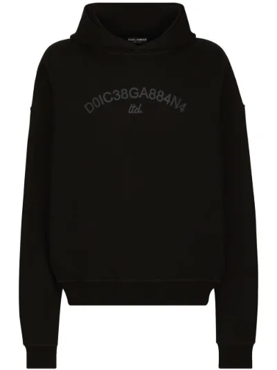 Dolce Gabbana logo print cotton hoodie Eraldo UK