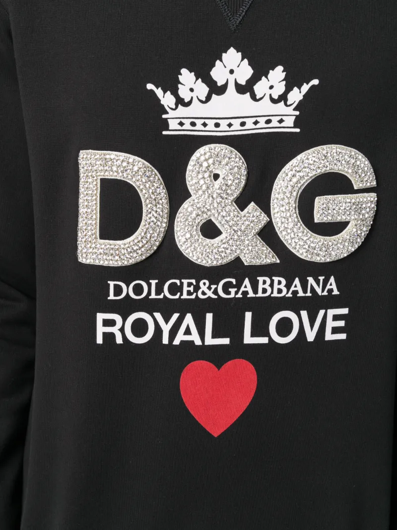 dolce and gabbana logo sweatshirt