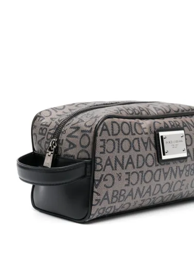 logo print wash bag Dolce Gabbana Eraldo