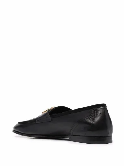 Dolce \u0026 Gabbana Mocassini con placca DG nero | MODES