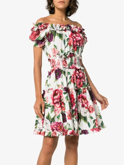 dolce gabbana off shoulder dress