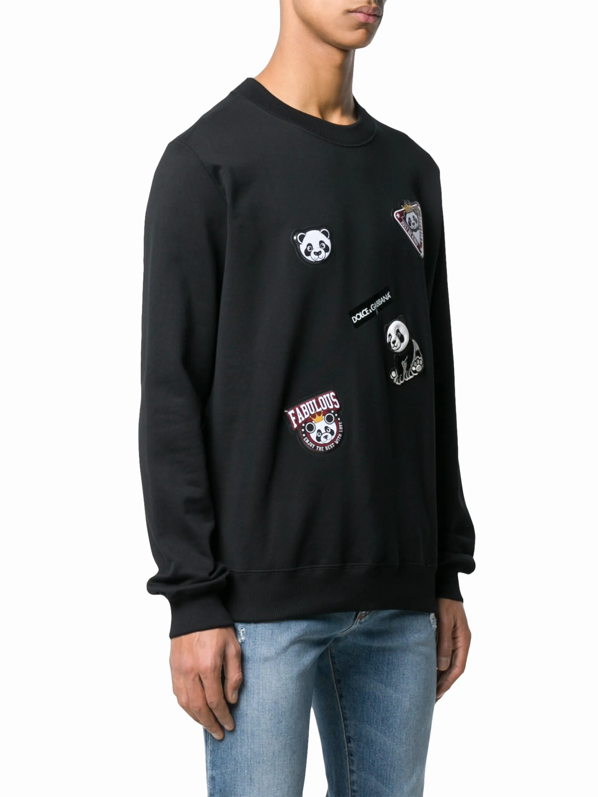 Dolce Gabbana panda patched sweatshirt Eraldo HR