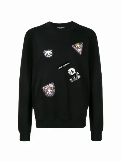 Dolce Gabbana panda patched sweatshirt Eraldo HR